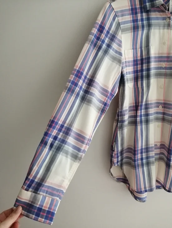 NWT Icebreaker Cool Lite Kahla Long Sleeve Plaid Button Up Wool Lyocell Blend XS - Picture 6 of 16